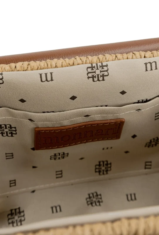 Słomkowa Listonoszka Monnari – Pleciona Torebka Beżowo-Brązowa | Kolekcja Wiosna-Lato 2026