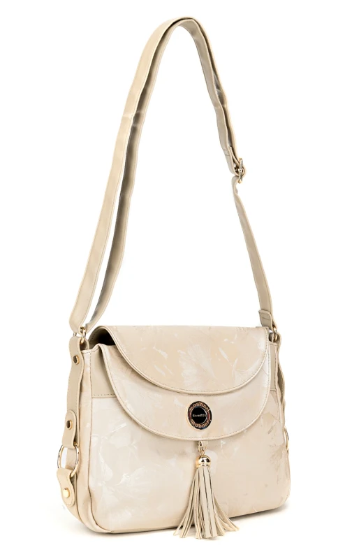 Kwiatowa Listonoszka Monnari z Frędzlami – Pojemna Torebka Boho | Kolekcja Wiosna-Lato 2026