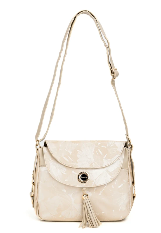 Kwiatowa Listonoszka Monnari z Frędzlami – Pojemna Torebka Boho | Kolekcja Wiosna-Lato 2026