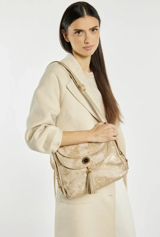 Kwiatowa Listonoszka Monnari z Frędzlami – Pojemna Torebka Boho | Kolekcja Wiosna-Lato 2026