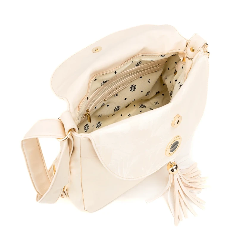 Kwiatowa Listonoszka Monnari z Frędzlami – Pojemna Torebka Boho | Kolekcja Wiosna-Lato 2026