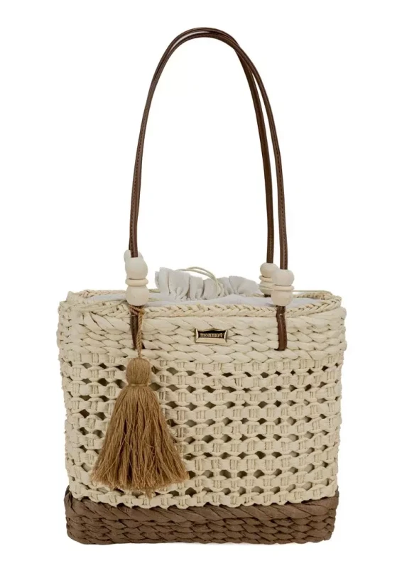 Pleciony Koszyk Monnari – Letnia Torebka z Frędzlem i Troczkiem | Kolekcja Wiosna-Lato 2026