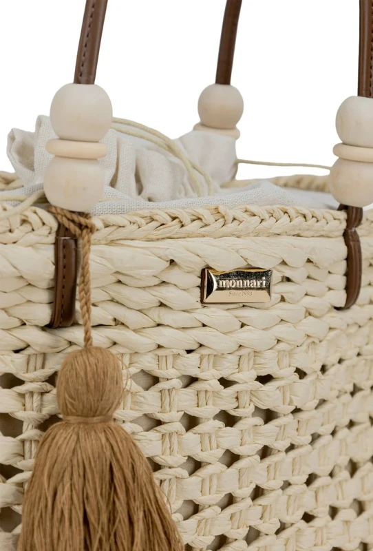 Pleciony Koszyk Monnari – Letnia Torebka z Frędzlem i Troczkiem | Kolekcja Wiosna-Lato 2026
