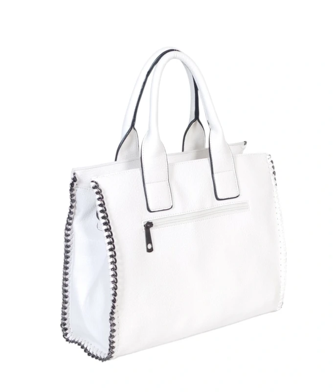 Shopperka Andrea Massi A4 z Łańcuszkami – Elegancka Torba do Pracy | Kolekcja 2026