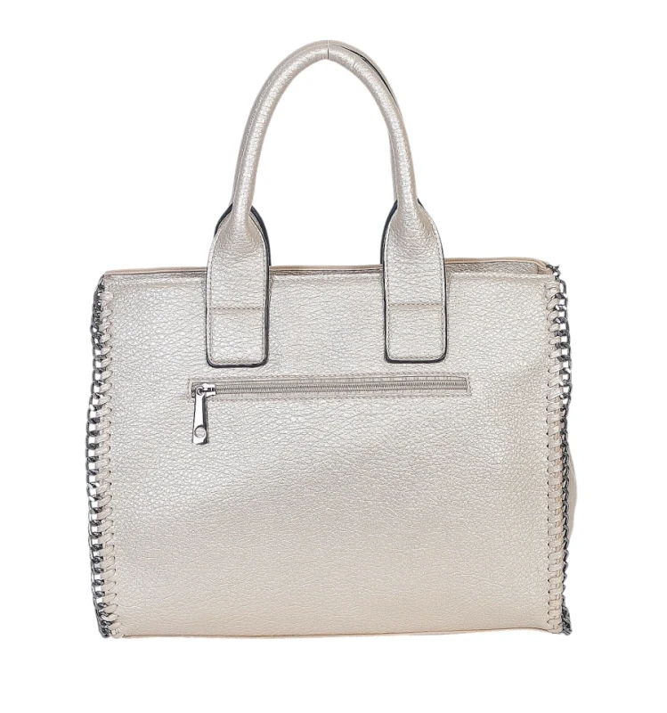 Shopperka Andrea Massi A4 z Łańcuszkami – Elegancka Torba do Pracy | Kolekcja 2026