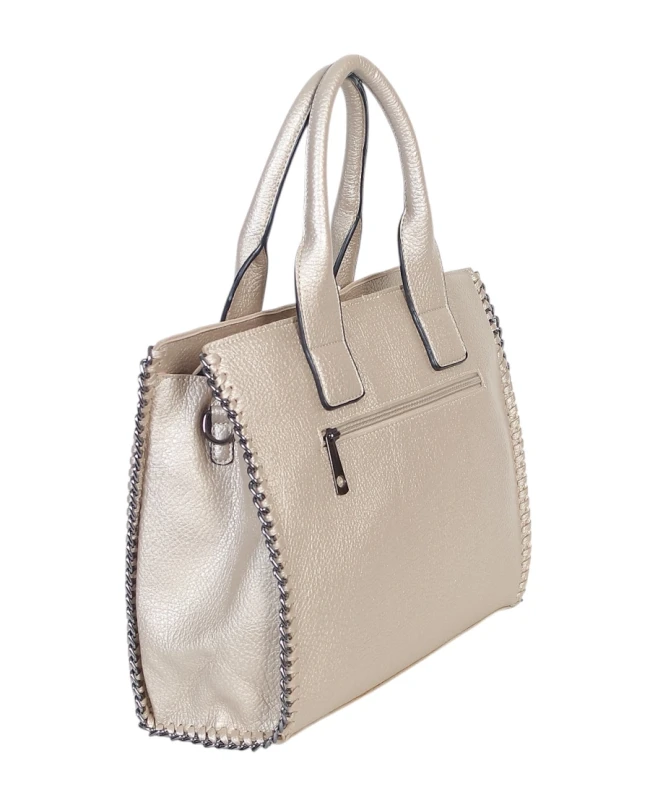 Shopperka Andrea Massi A4 z Łańcuszkami – Elegancka Torba do Pracy | Kolekcja 2026