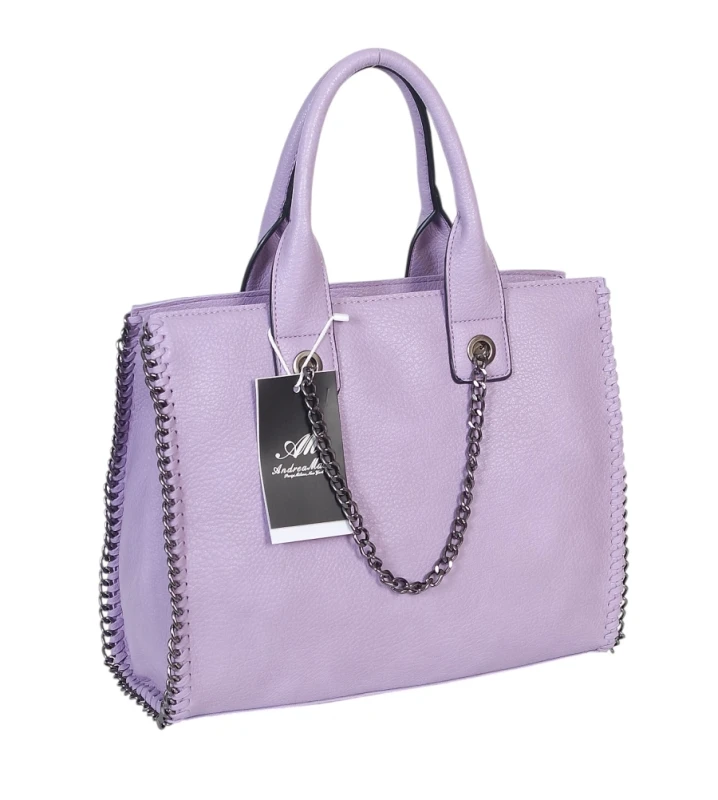 Shopperka Andrea Massi A4 z Łańcuszkami – Elegancka Torba do Pracy | Kolekcja 2026
