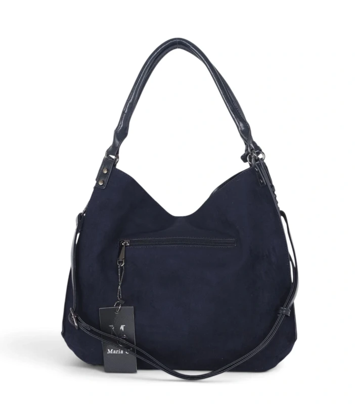 Elegancka torebka damska Maria C. Italy – zamsz i eko-skóra A4