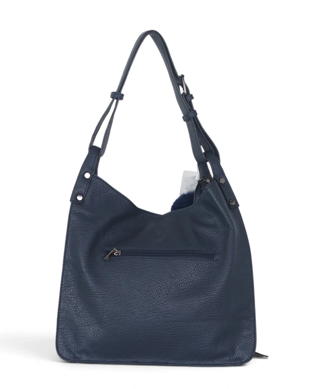 Torebka damska worek The Grace Bags Italy – z frędzlem i regulowaną rączką