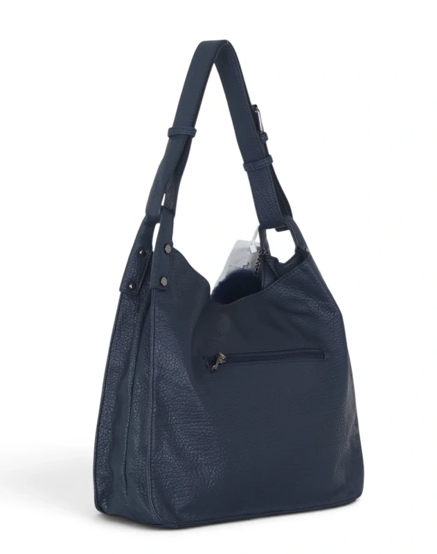 Torebka damska worek The Grace Bags Italy – z frędzlem i regulowaną rączką