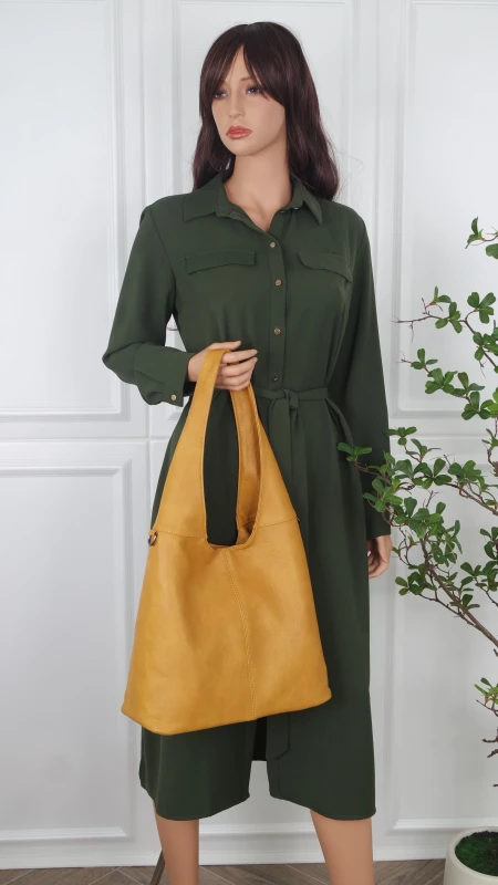Modna torebka shopperka Just Glamour Italy – zgrabna torba z ekoskóry