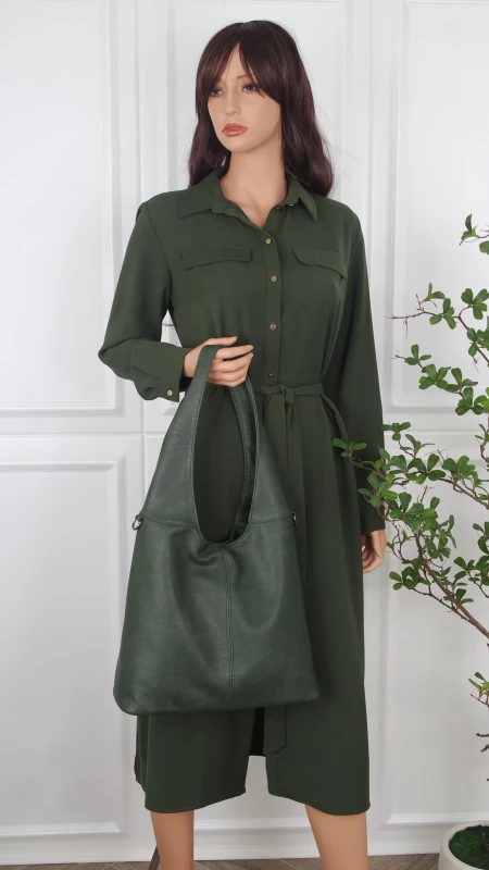 Modna torebka shopperka Just Glamour Italy – zgrabna torba z ekoskóry