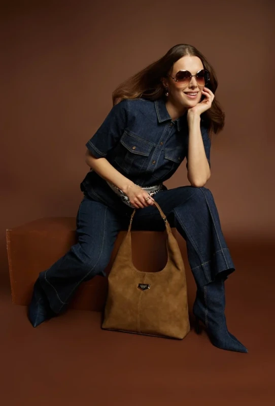 MONNARI Pojemna torebka damska shopper bag Na ramię Skóra ekologiczna Nowa kolekcja