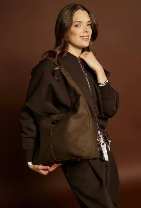 MONNARI Pojemna torebka damska shopper bag Na ramię Skóra ekologiczna Nowa kolekcja