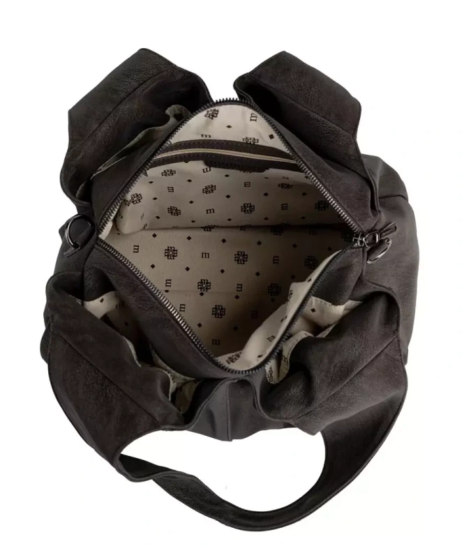Monnari Premium Collection Shopper Bag Czekoladowy Brąz Torebka Damska na Ramię A4 + Pasek