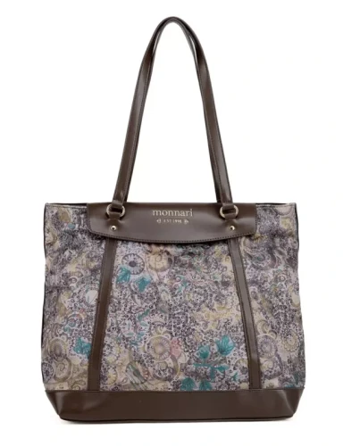 MONNARI Premium Collection Shopper Bag Czekoladowy Brąz | Torebka Damska A4 | Jesień Zima