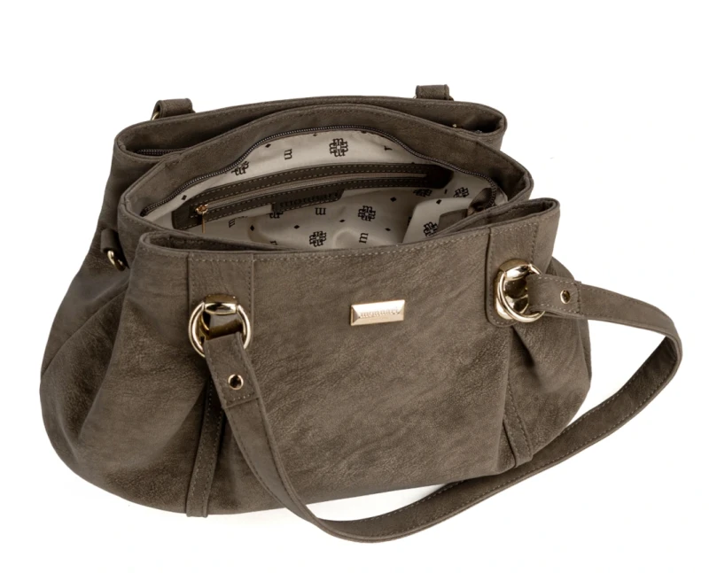 MONNARI Premium Collection Torebka Damska 3 Komory | Rączki + Pasek | Jesień Zima
