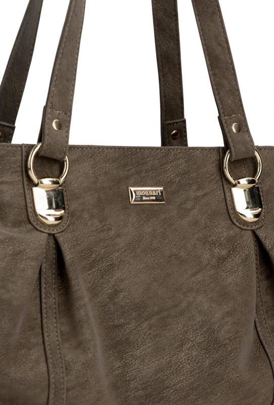 MONNARI Premium Collection Torebka Damska 3 Komory | Rączki + Pasek | Jesień Zima