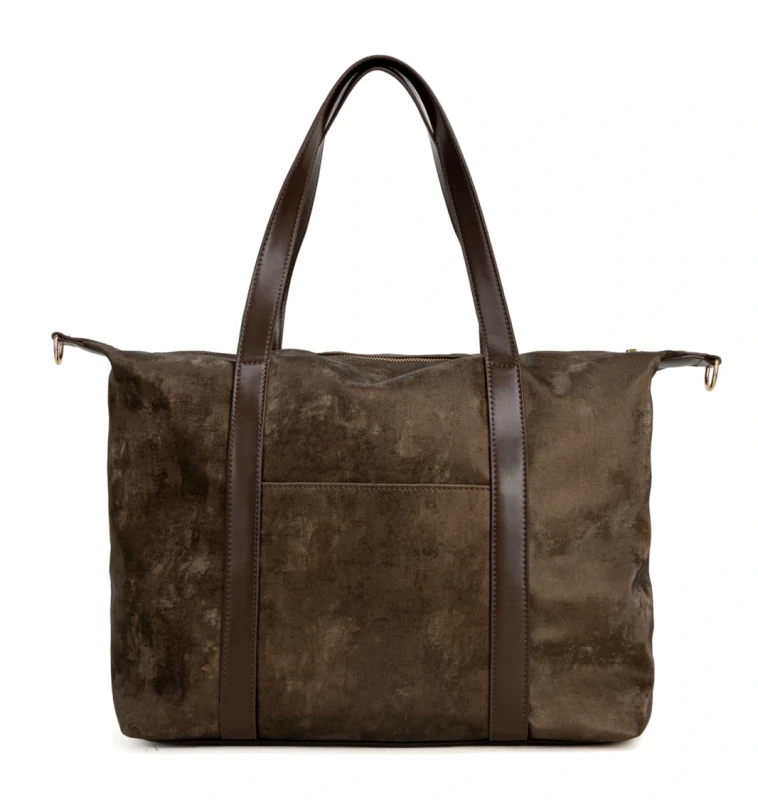 MONNARI Premium Collection Shopper Bag A4 | Czekoladowy Brąz | Rączki + Długi Pasek
