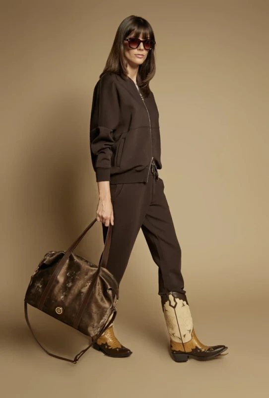 MONNARI Premium Collection Shopper Bag A4 | Czekoladowy Brąz | Rączki + Długi Pasek