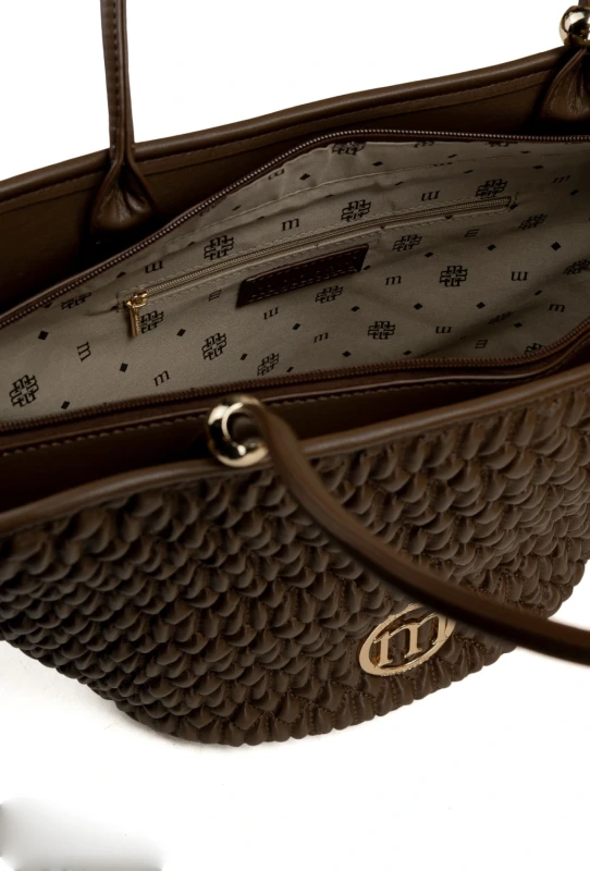 Monnari Premium Collection Torebka Damska Shopper | Pikowana | Pojemna | Rączki