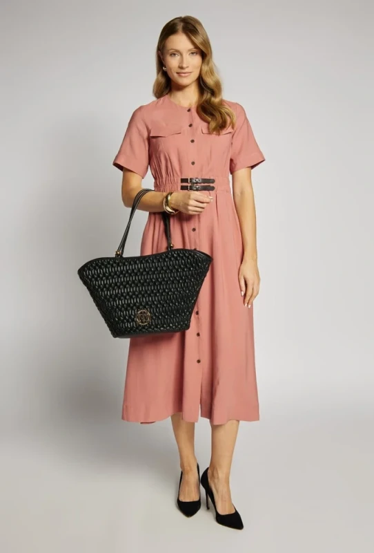 Monnari Premium Collection Torebka Damska Shopper | Pikowana | Pojemna | Rączki