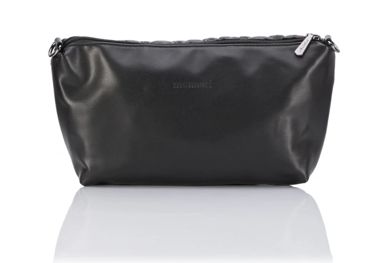 MONNARI Torebka Damska Shopper 2w1 | Pikowana | Saszetka Listonoszka | Rączki + Pasek | Czarna