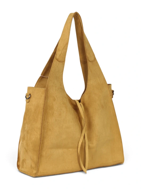 Paolo Bags Italy Torebka Shopper A4 2w1 | Zamsz Ekologiczny | Saszetka Listonoszka