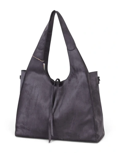 Paolo Bags Italy Torebka Shopper A4 2w1 | Zamsz Ekologiczny | Saszetka Listonoszka