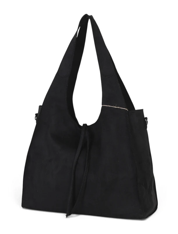 Paolo Bags Italy Torebka Shopper A4 2w1 | Zamsz Ekologiczny | Saszetka Listonoszka