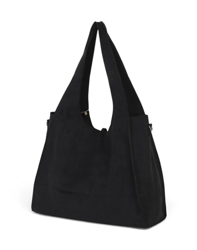 Paolo Bags Italy Torebka Shopper A4 2w1 | Zamsz Ekologiczny | Saszetka Listonoszka