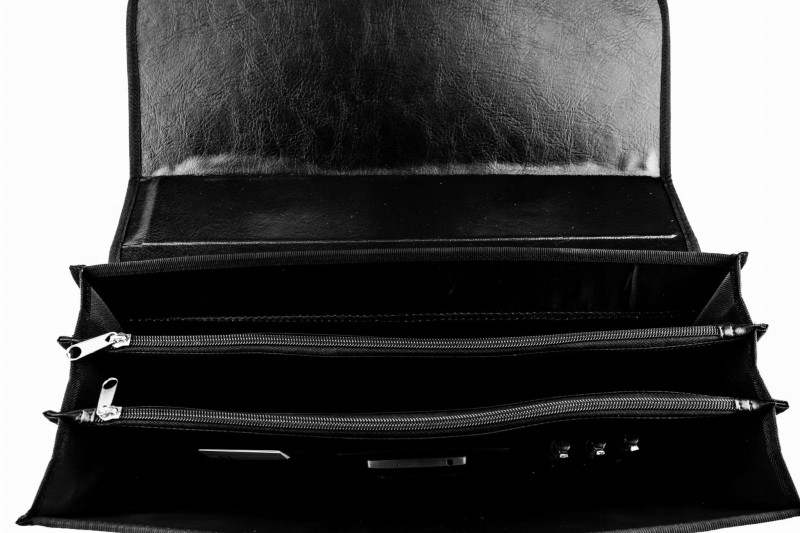 Teczka męska na laptopa Tizano – Aktówka z Cordury 600D – Czarna