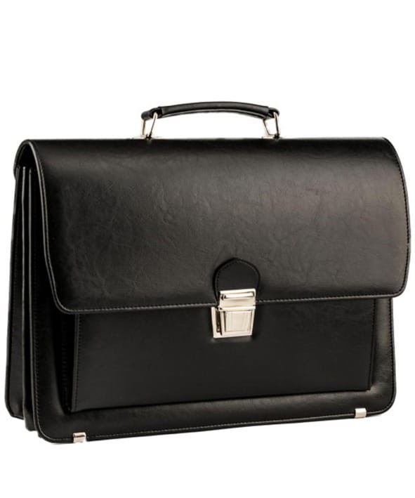 Czarna teczka męska AKTÓWKA neseser T09