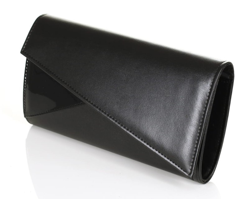 Czarna matowa kopertówka W65m