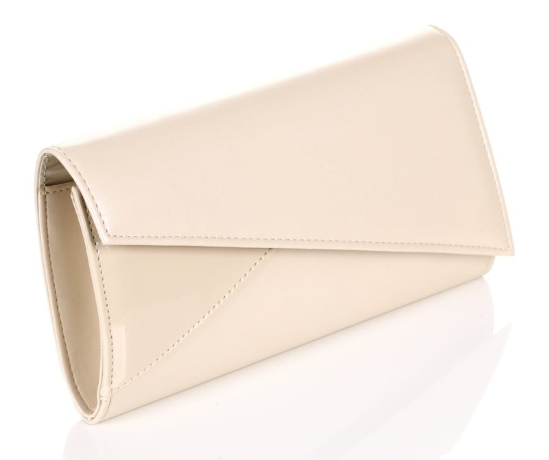 Beżowa matowa kopertówka W65m