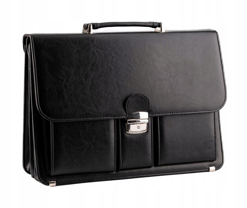 Czarna AKTÓWKA męska Neseser T10