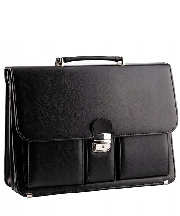 Czarna AKTÓWKA męska Neseser T10