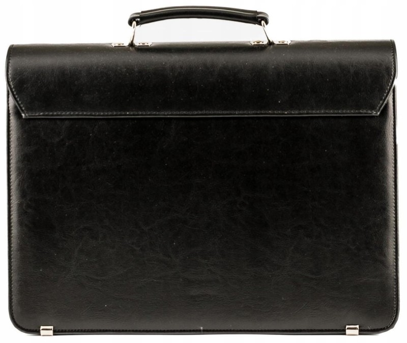 Czarna teczka męska AKTÓWKA neseser T09