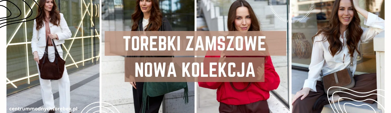 Torebki zamszowe w centrummodnychtorebek.pl Centrum Modnych Torebek