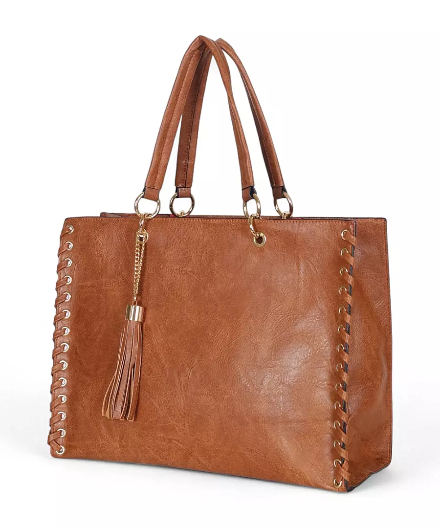 Torebka shopper Andrea Massi Italy 2w1 z saszetką – duży shopper bag A4