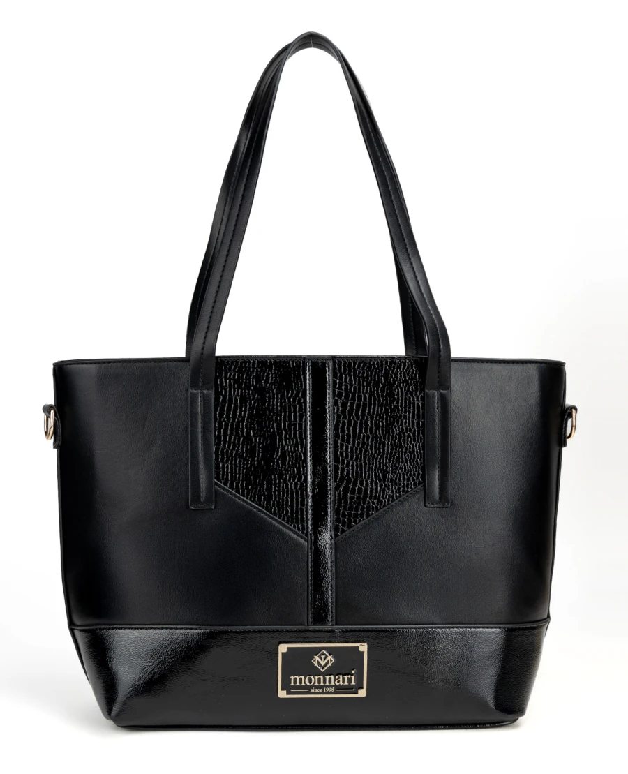 Monnari Premium Collection – elegancka torebka A4 z paskiem na łańcuszku, Jesień–Zima 2025/26