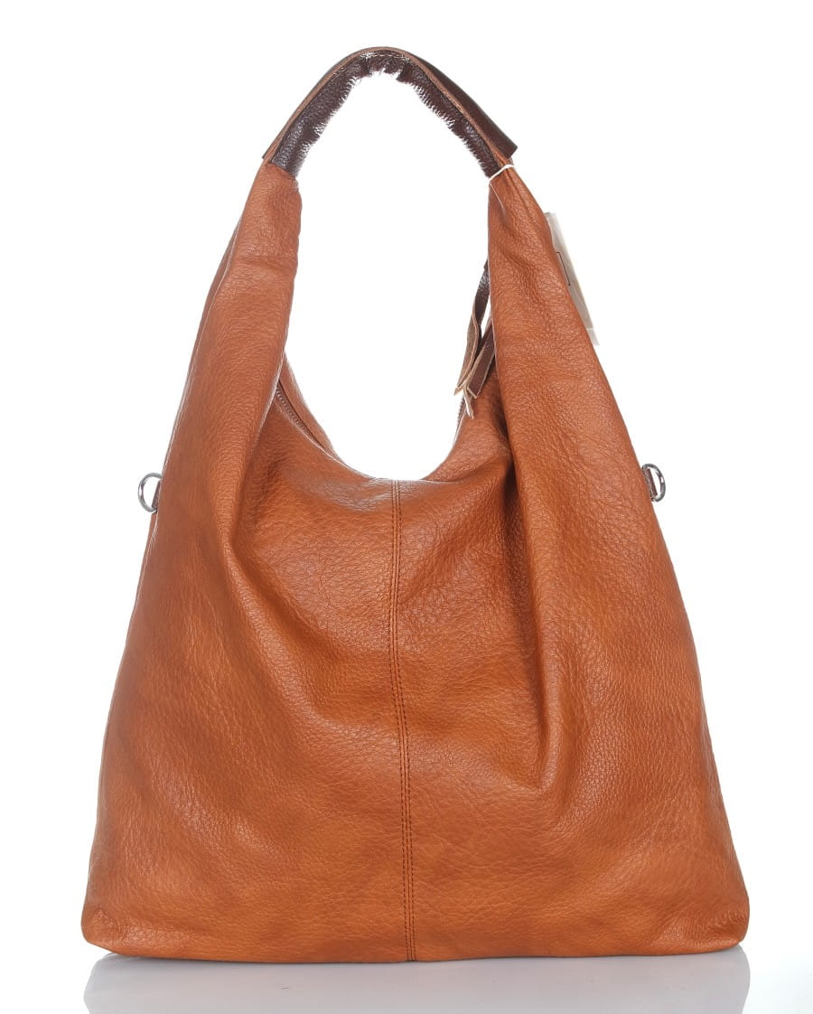 Paolo Bags Italy Duża pakowna torba damska shopper bag XL | Miękka | Worek